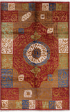 Persian Gabbeh Handmade Wool Area Rug - 6' 2" X 9' 3" - Golden Nile