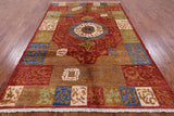Persian Gabbeh Handmade Wool Area Rug - 6' 2" X 9' 3" - Golden Nile