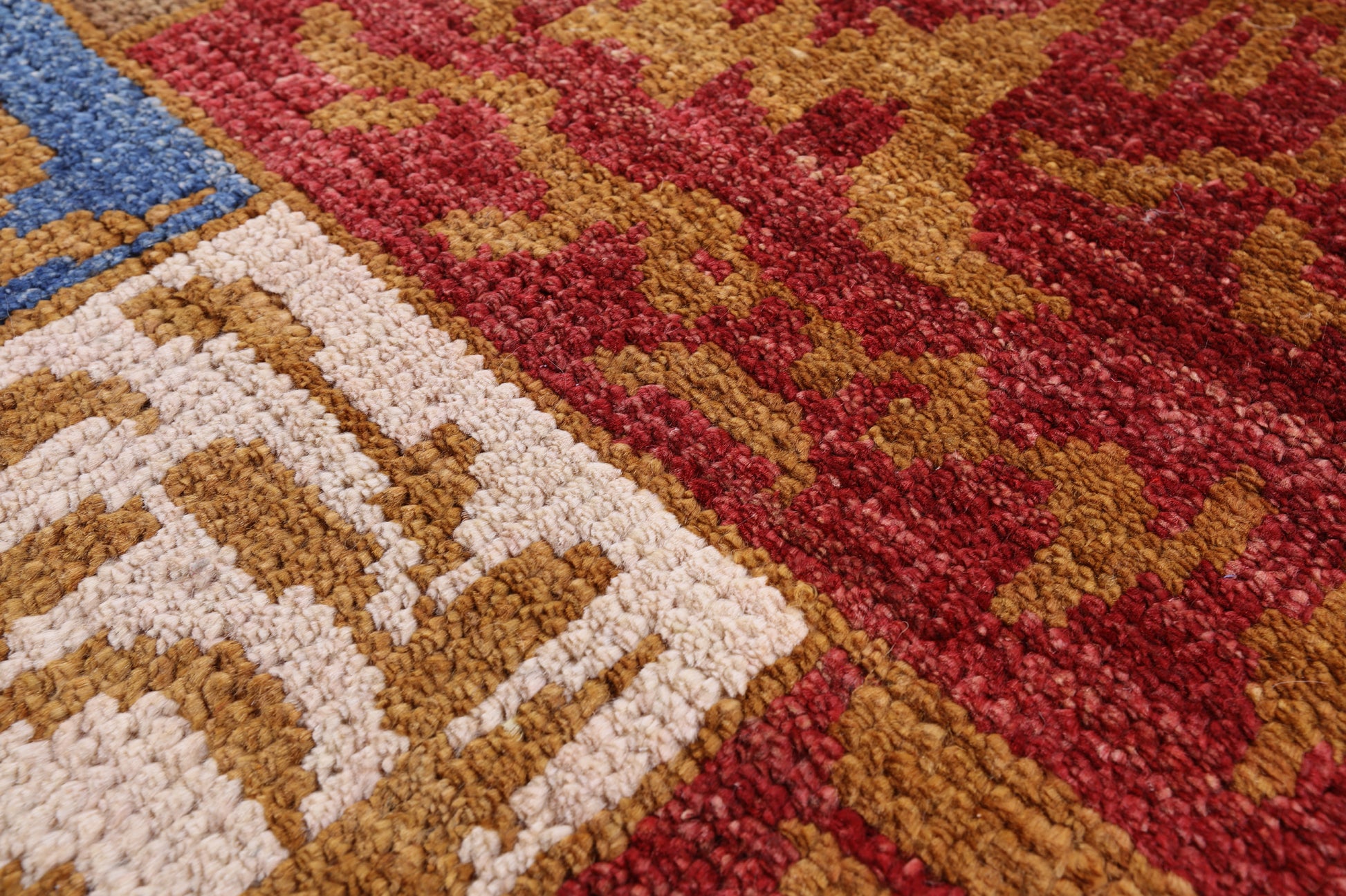 Persian Gabbeh Handmade Wool Area Rug - 6' 2" X 9' 3" - Golden Nile