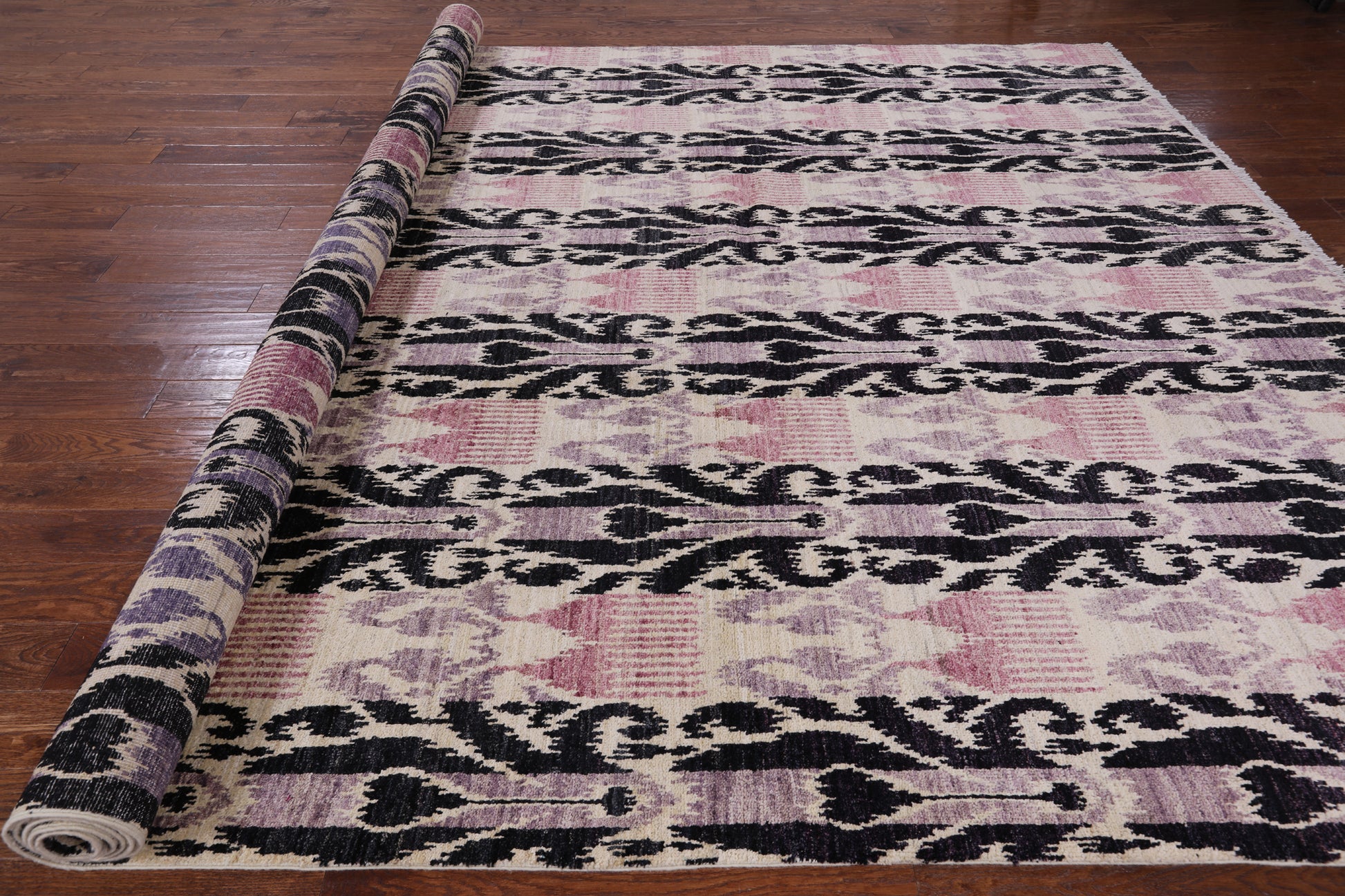 Ikat Handmade Wool Area Rug - 9' 10" X 14' 1" - Golden Nile
