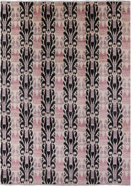 Ikat Handmade Wool Area Rug - 9' 10" X 14' 1" - Golden Nile
