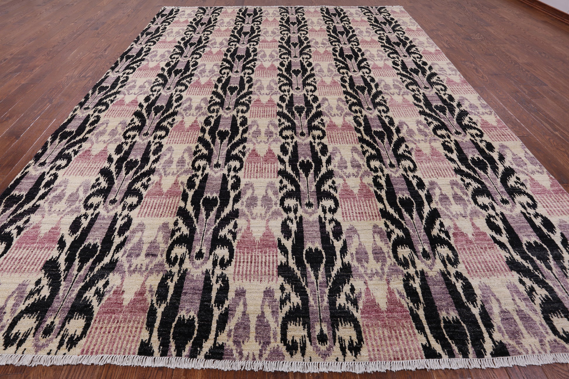 Ikat Handmade Wool Area Rug - 9' 10" X 14' 1" - Golden Nile