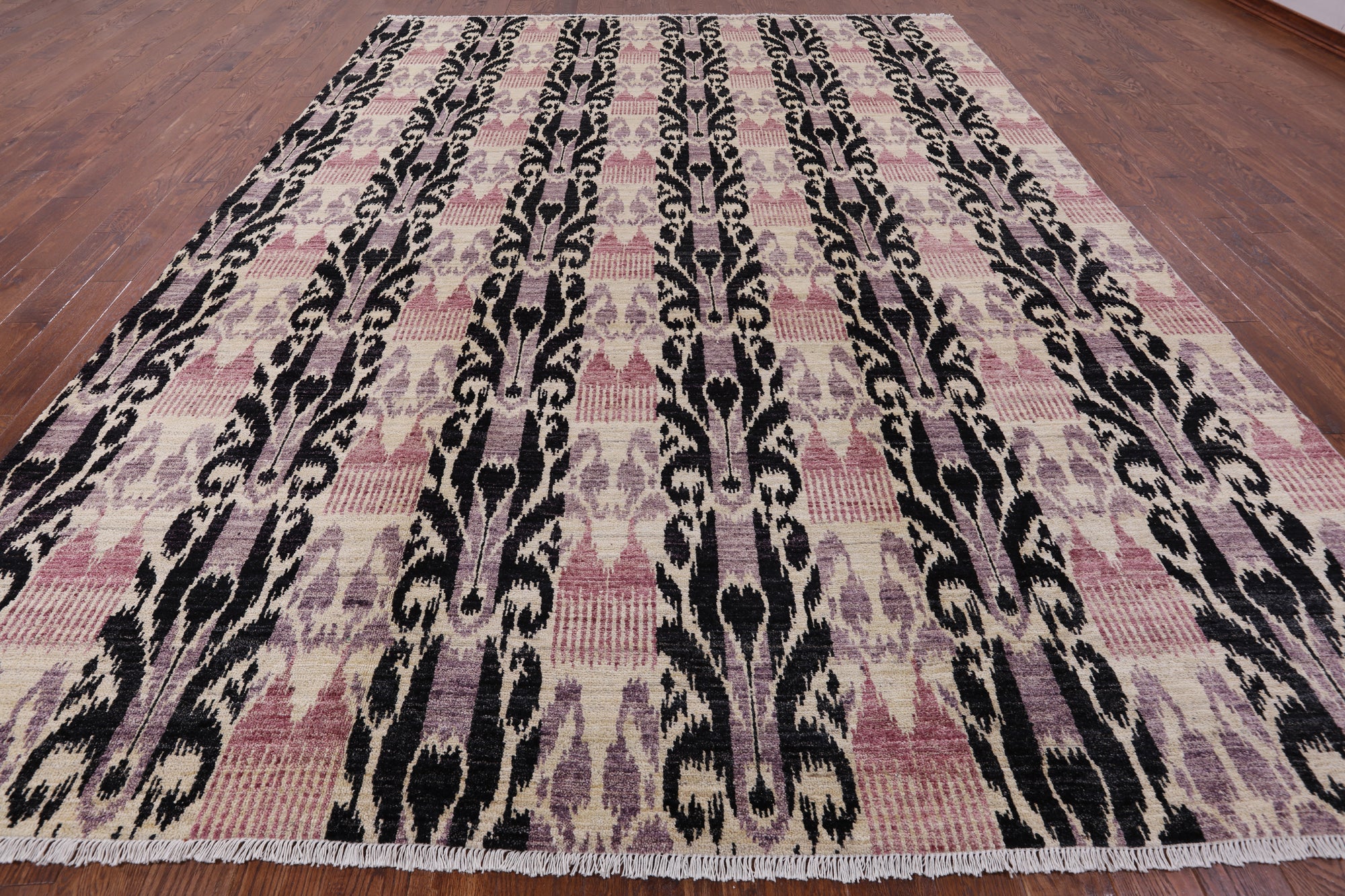 Ikat Handmade Wool Area Rug - 9' 10" X 14' 1" - Golden Nile