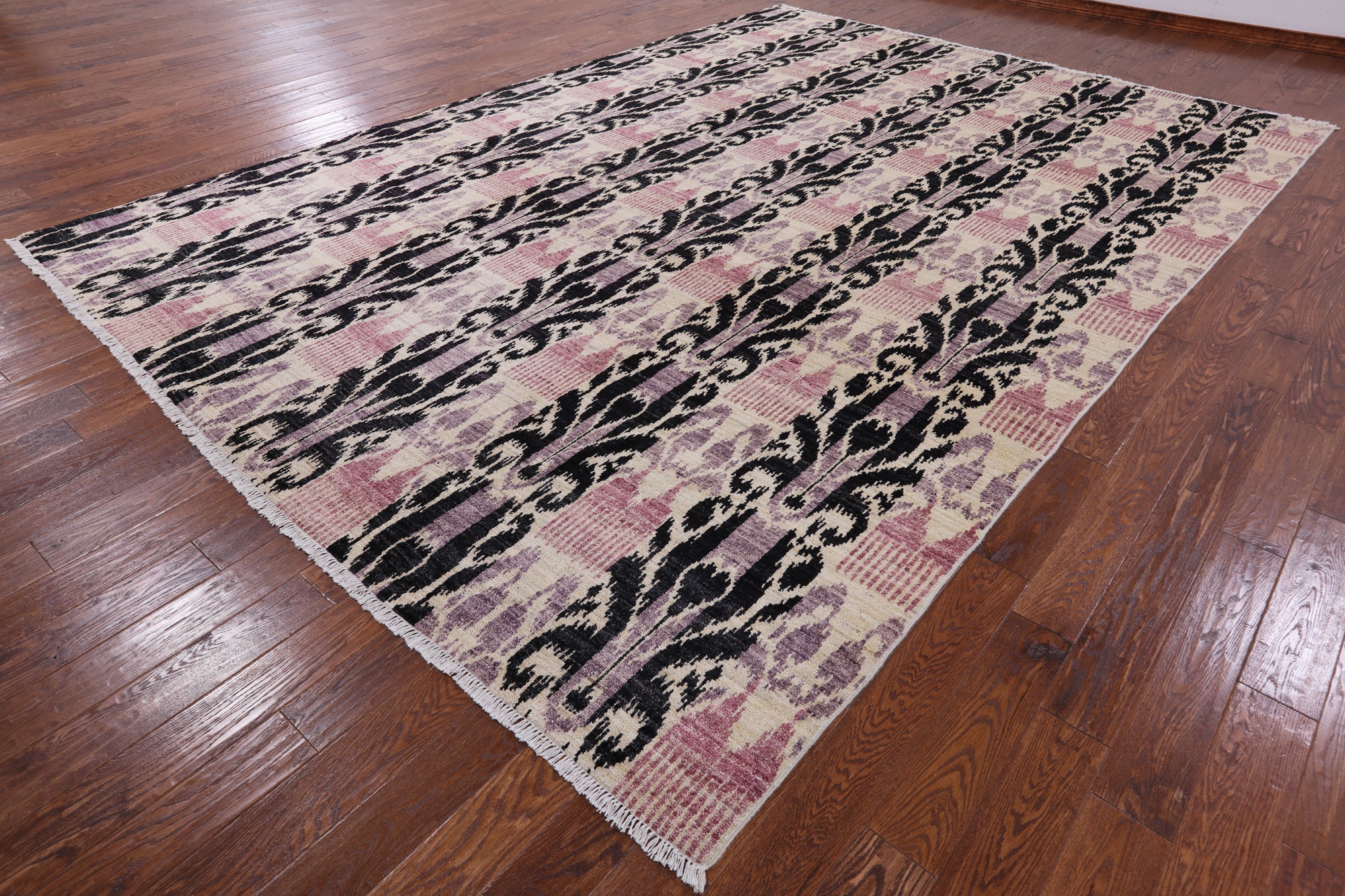 Ikat Handmade Wool Area Rug - 9' 10" X 14' 1" - Golden Nile