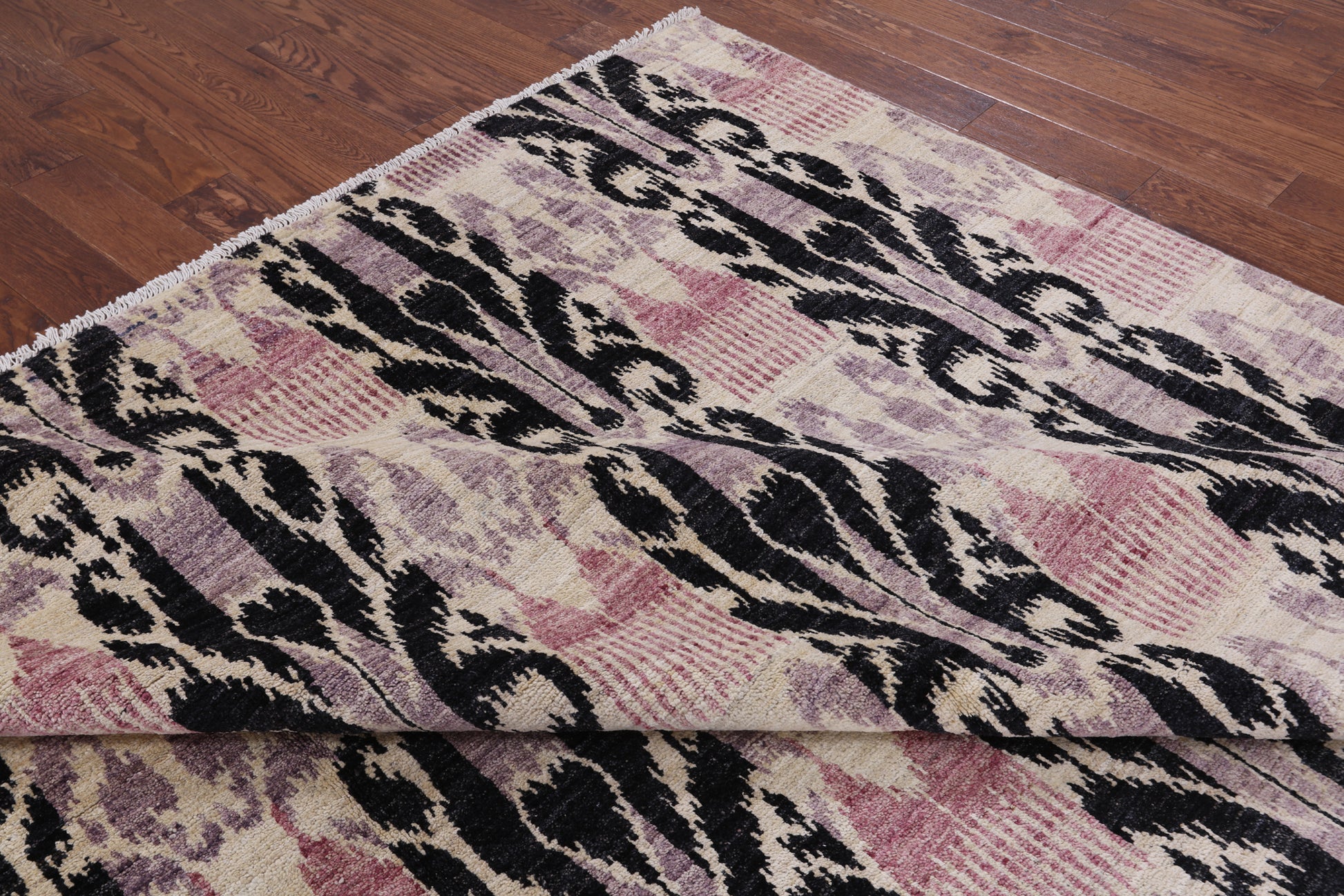 Ikat Handmade Wool Area Rug - 9' 10" X 14' 1" - Golden Nile
