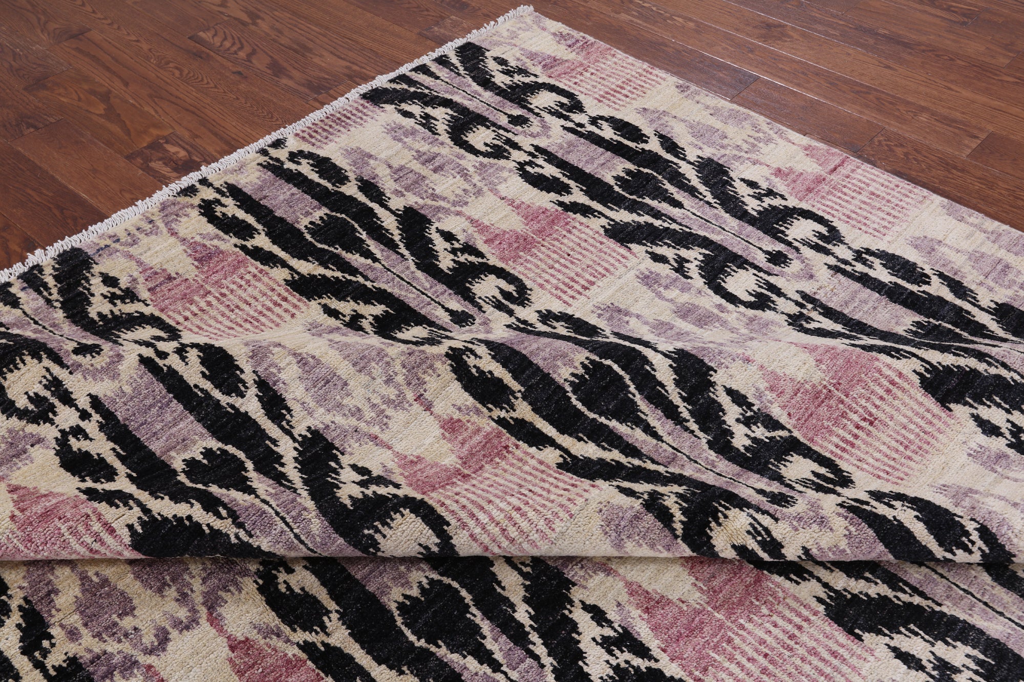Ikat Handmade Wool Area Rug - 9' 10" X 14' 1" - Golden Nile