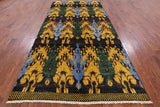 Ikat Handmade Wool Area Rug - 6' 2" X 11' 10" - Golden Nile