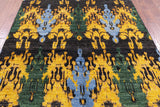 Ikat Handmade Wool Area Rug - 6' 2" X 11' 10" - Golden Nile