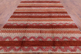 Persian Gabbeh Handmade Area Rug - 8' 2" X 10' 5" - Golden Nile