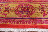 William Morris Hand Knotted Area Rug - 8' 1" X 10' 4" - Golden Nile