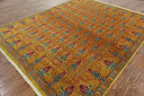 Hand Knotted Arts & Crafts Oriental Area Rug 8 X 10 - Golden Nile