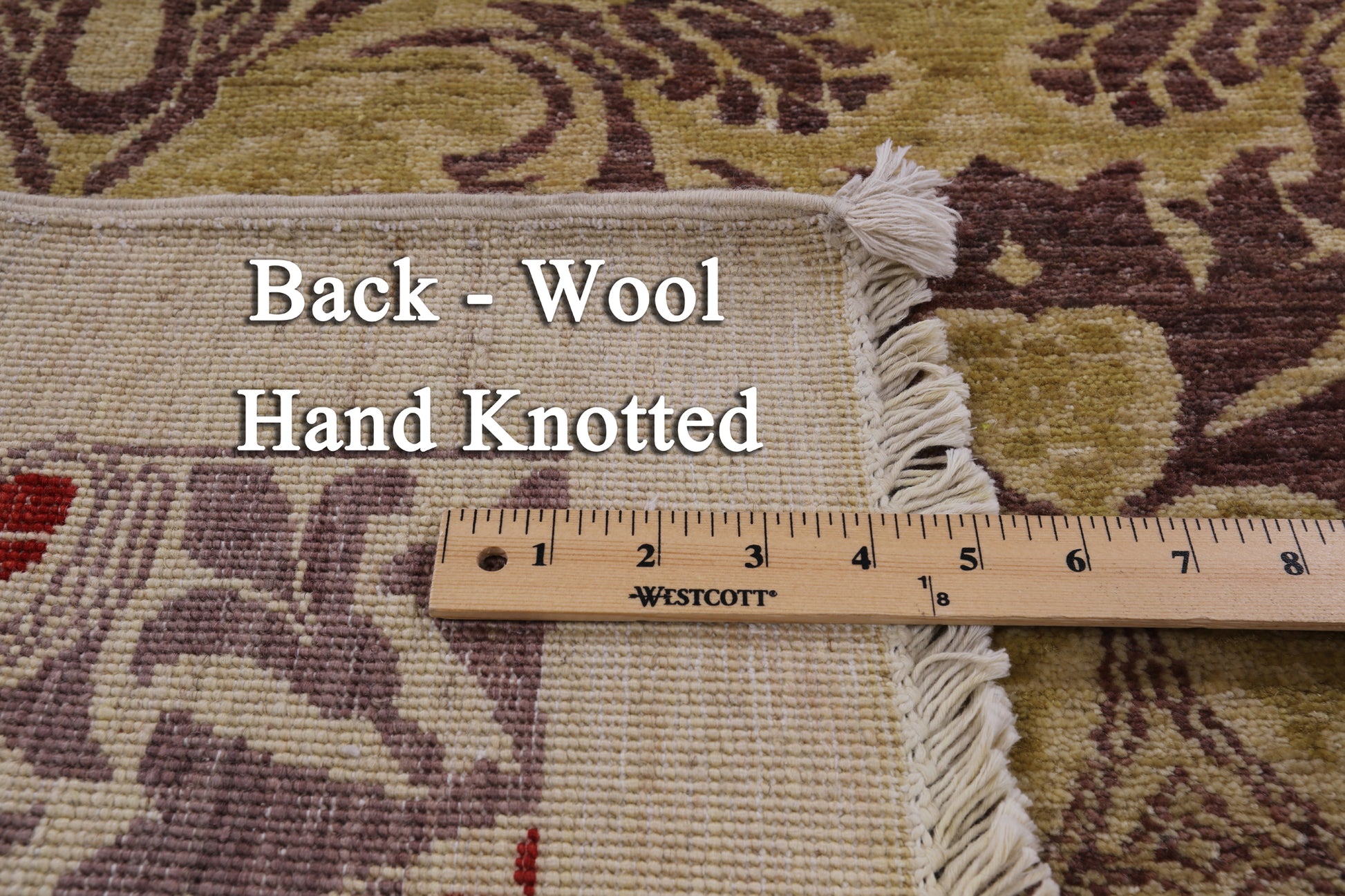 William Morris Handmade Wool Area Rug - 6' 1" X 8' 10" - Golden Nile