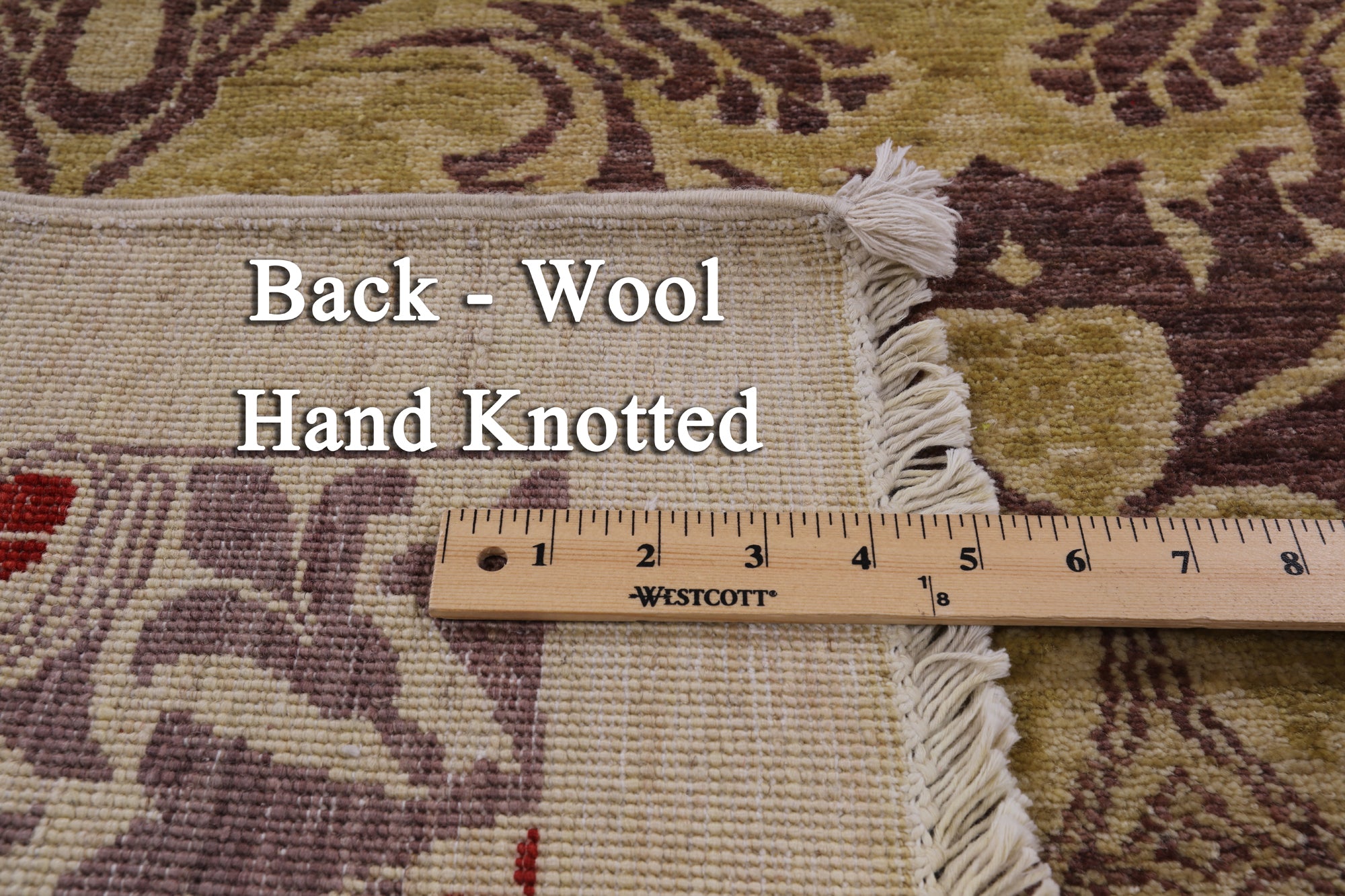 William Morris Handmade Wool Area Rug - 6' 1" X 8' 10" - Golden Nile