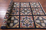 William Morris Stained Glass Handmade Wool Rug - 4' 10" X 8' 3" - Golden Nile
