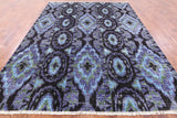 Ikat Handmade Wool Area Rug - 7' 10" X 10' 6" - Golden Nile