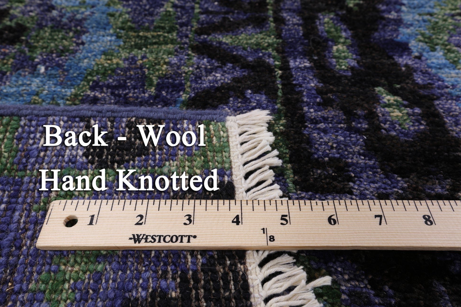 Ikat Handmade Wool Area Rug - 7' 10" X 10' 6" - Golden Nile