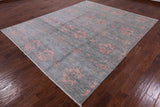 Grey Modern Hand Knotted Area Rug - 8' 3" X 10' 0" - Golden Nile