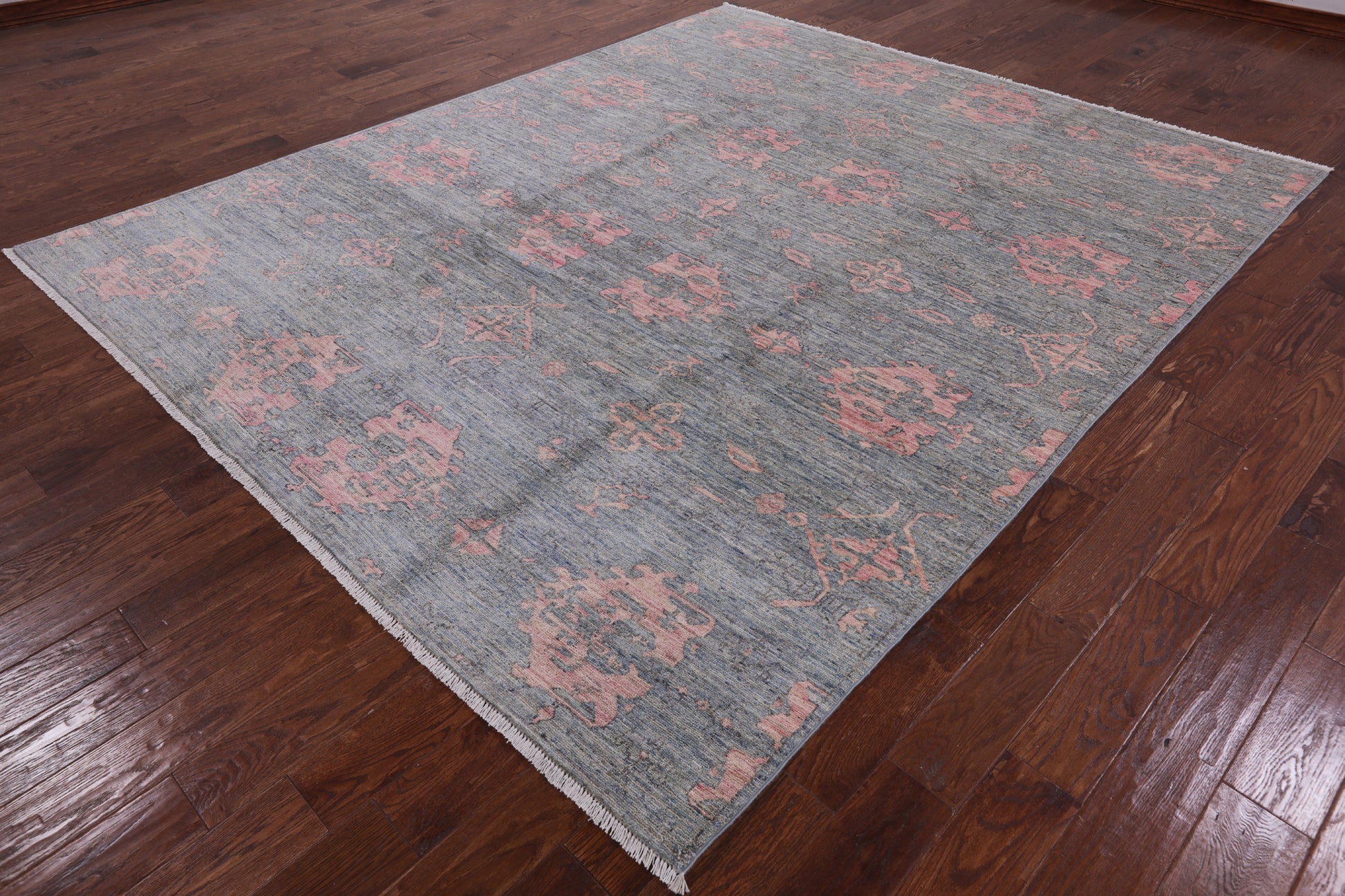 Grey Modern Hand Knotted Area Rug - 8' 3" X 10' 0" - Golden Nile