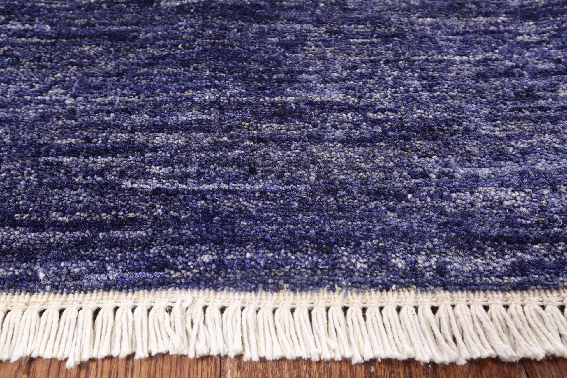 Purple William Morris Hand Knotted Wool Area Rug - 9' 2" X 12' 9" - Golden Nile