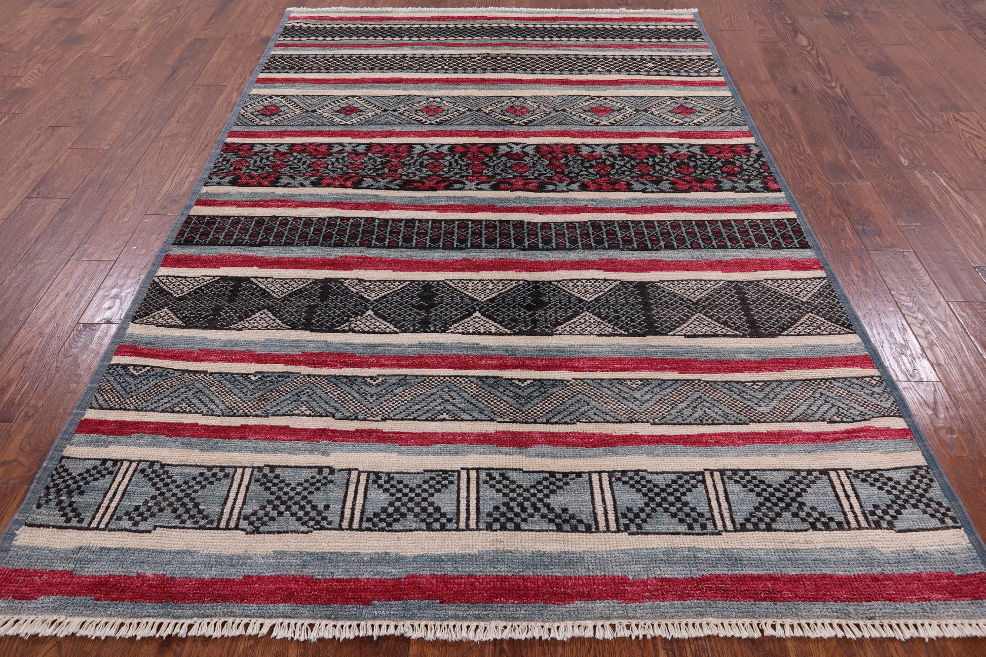 Tribal Moroccan Hand Knotted Rug - 6' 1" X 8' 8" - Golden Nile