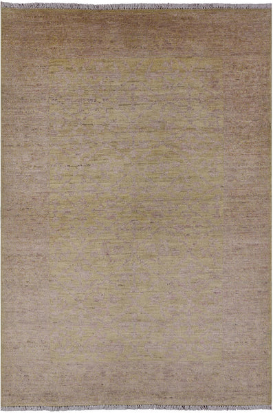 Persian Hand Knotted Area Rug - 4' 2" X 6' 1" - Golden Nile
