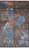 Modern Hand Knotted Wool Rug - 5' 2" X 8' 4" - Golden Nile