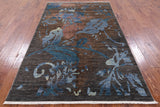 Modern Hand Knotted Wool Rug - 5' 2" X 8' 4" - Golden Nile