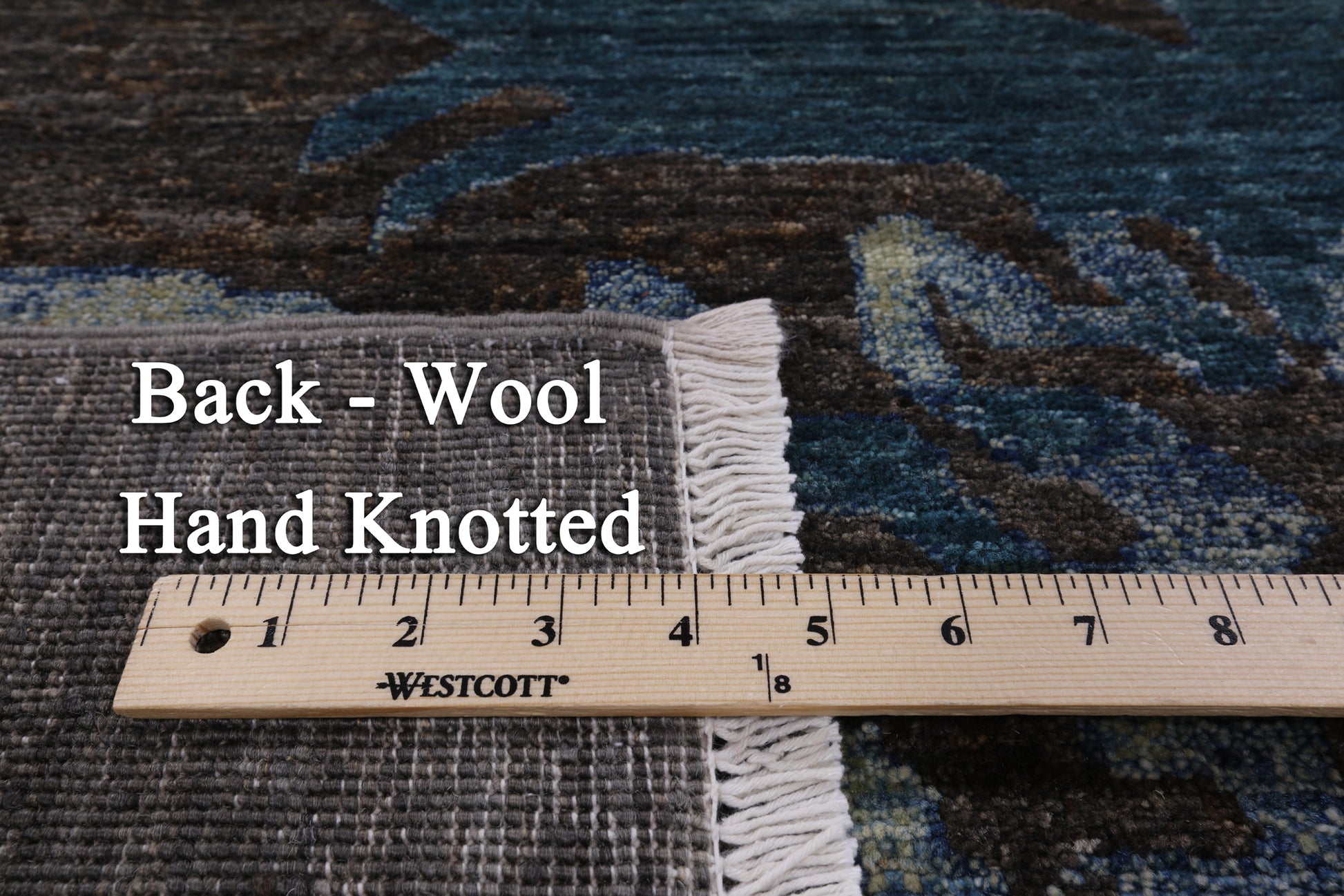 Modern Hand Knotted Wool Rug - 5' 2" X 8' 4" - Golden Nile