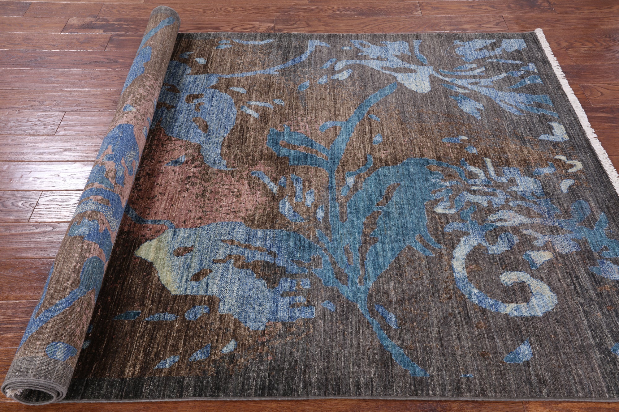Modern Hand Knotted Wool Rug - 5' 2" X 8' 4" - Golden Nile