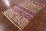 Ikat Handmade Wool Area Rug - 5' 1" X 8' 3" - Golden Nile