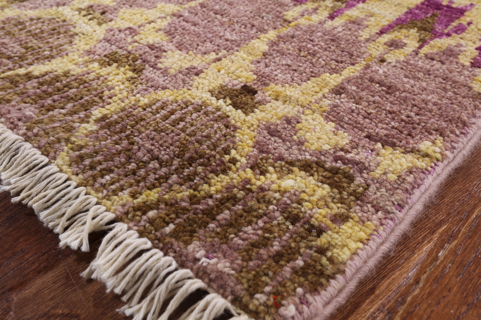 Ikat Handmade Wool Area Rug - 5' 1" X 8' 3" - Golden Nile