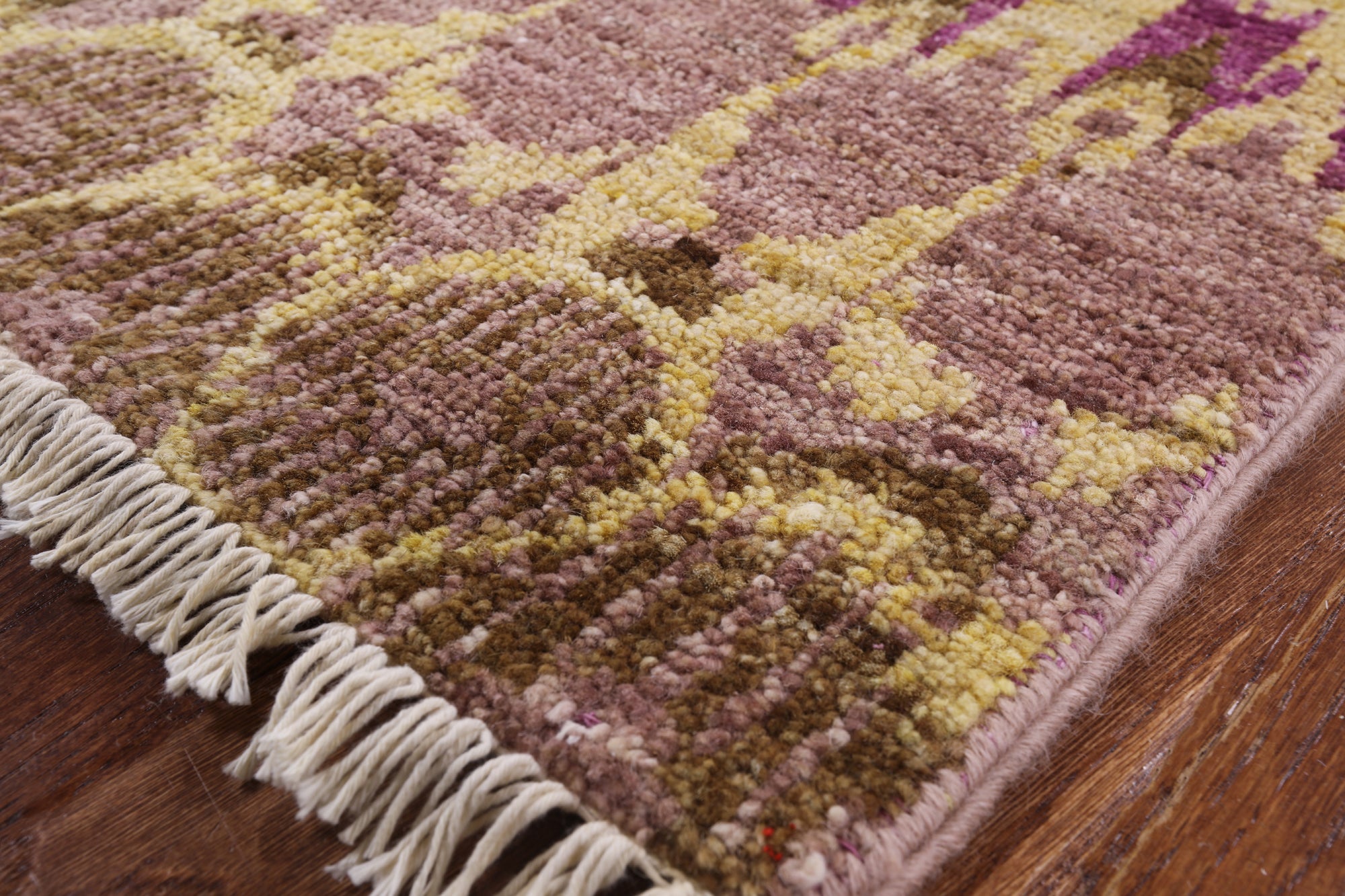 Ikat Handmade Wool Area Rug - 5' 1" X 8' 3" - Golden Nile