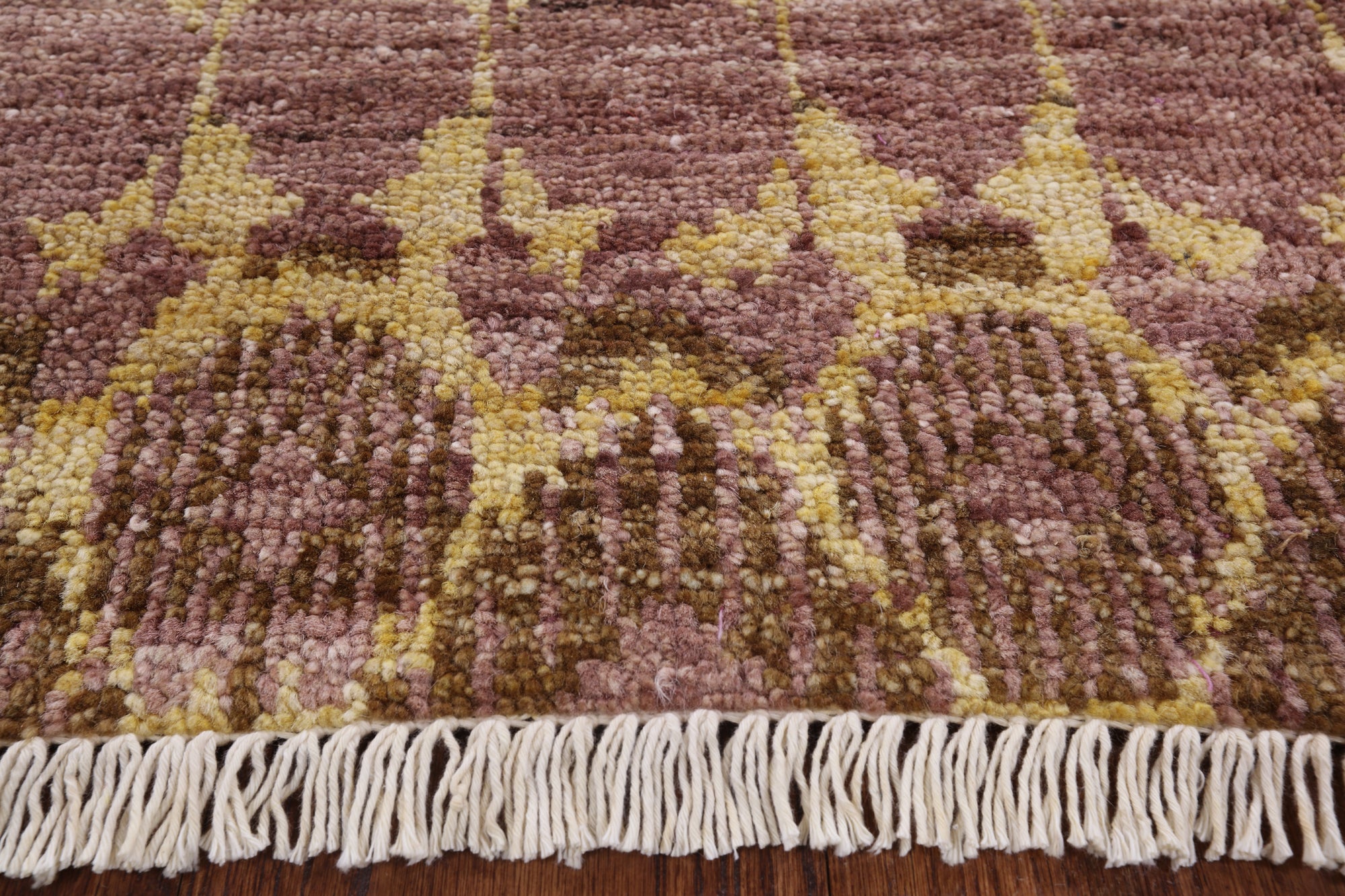Ikat Handmade Wool Area Rug - 5' 1" X 8' 3" - Golden Nile