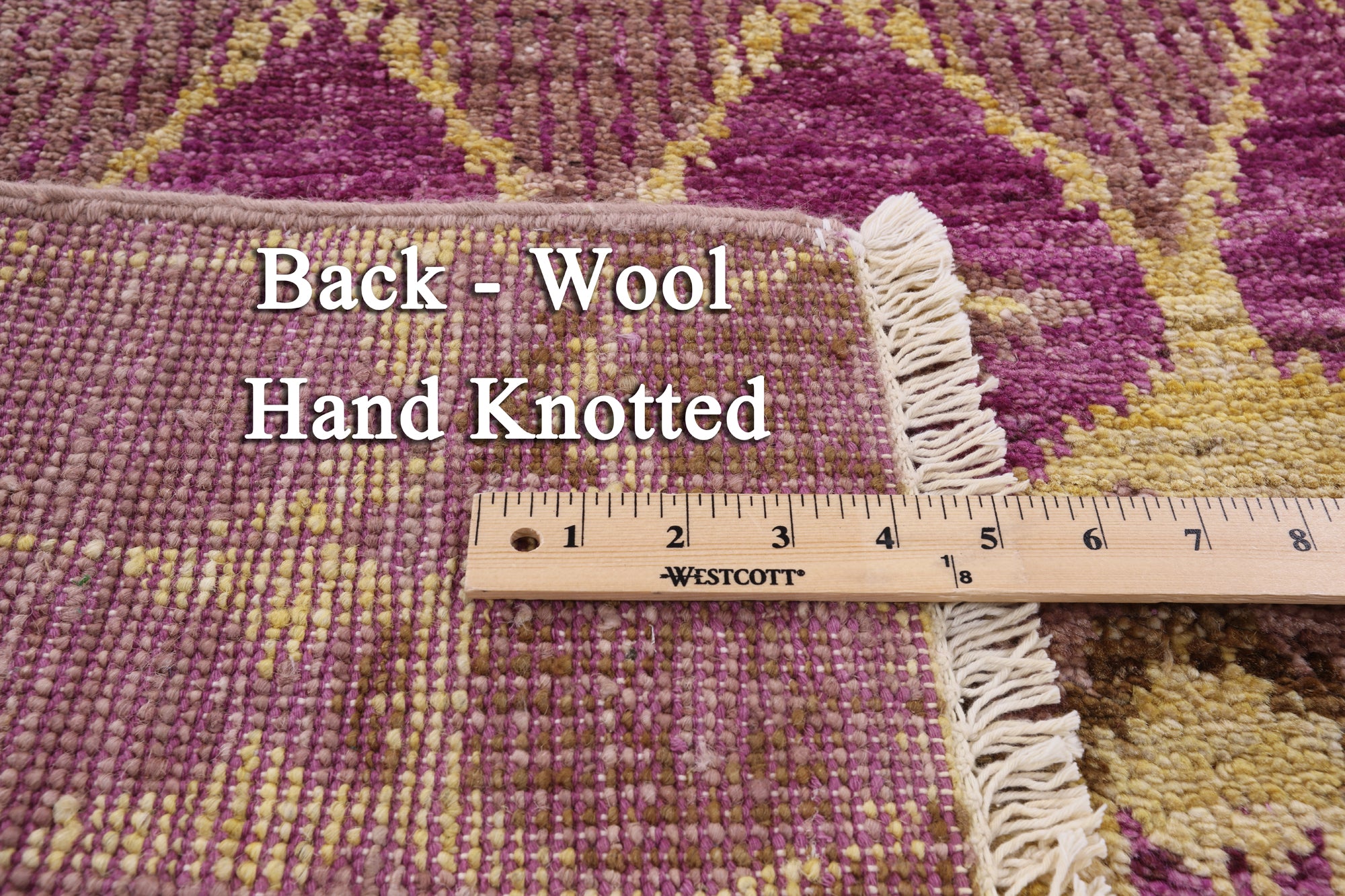 Ikat Handmade Wool Area Rug - 5' 1" X 8' 3" - Golden Nile