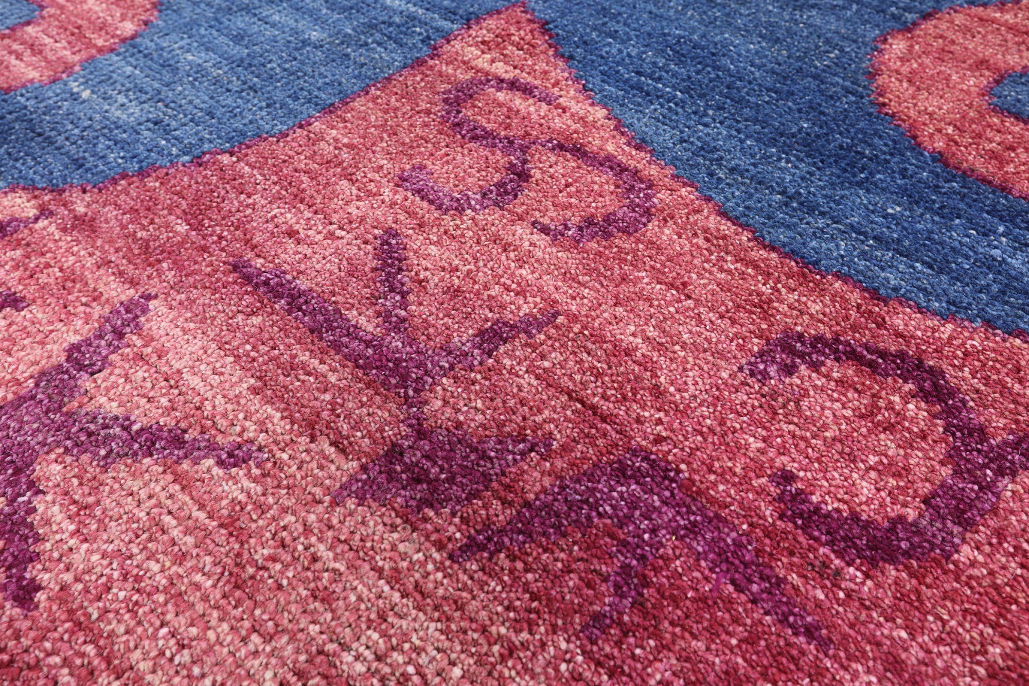 Ikat Hand Knotted Wool Area Rug - 10' 6" X 14' 1" - Golden Nile