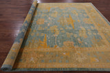 William Morris Hand Knotted Wool Area Rug - 8' 10" X 11' 8" - Golden Nile