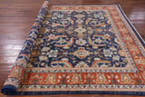 Blue Fine Serapi Hand Knotted Wool Area Rug - 7' 10" X 10' 8" - Golden Nile