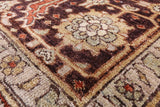 Red Geometric Persian Handmade Area Rug - 8' 1" X 9' 10" - Golden Nile