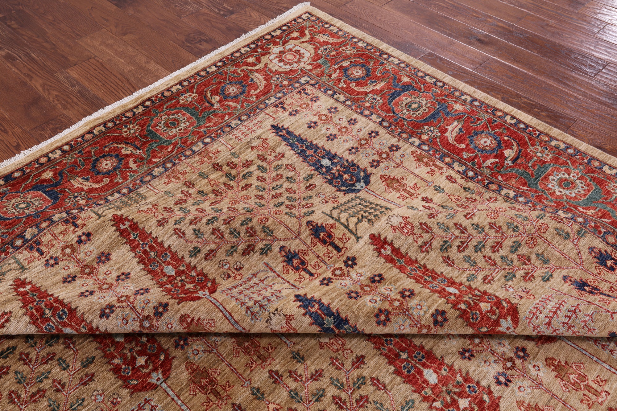 Super Fine Serapi Handmade Area Rug - 8' 10" X 11' 10" - Golden Nile