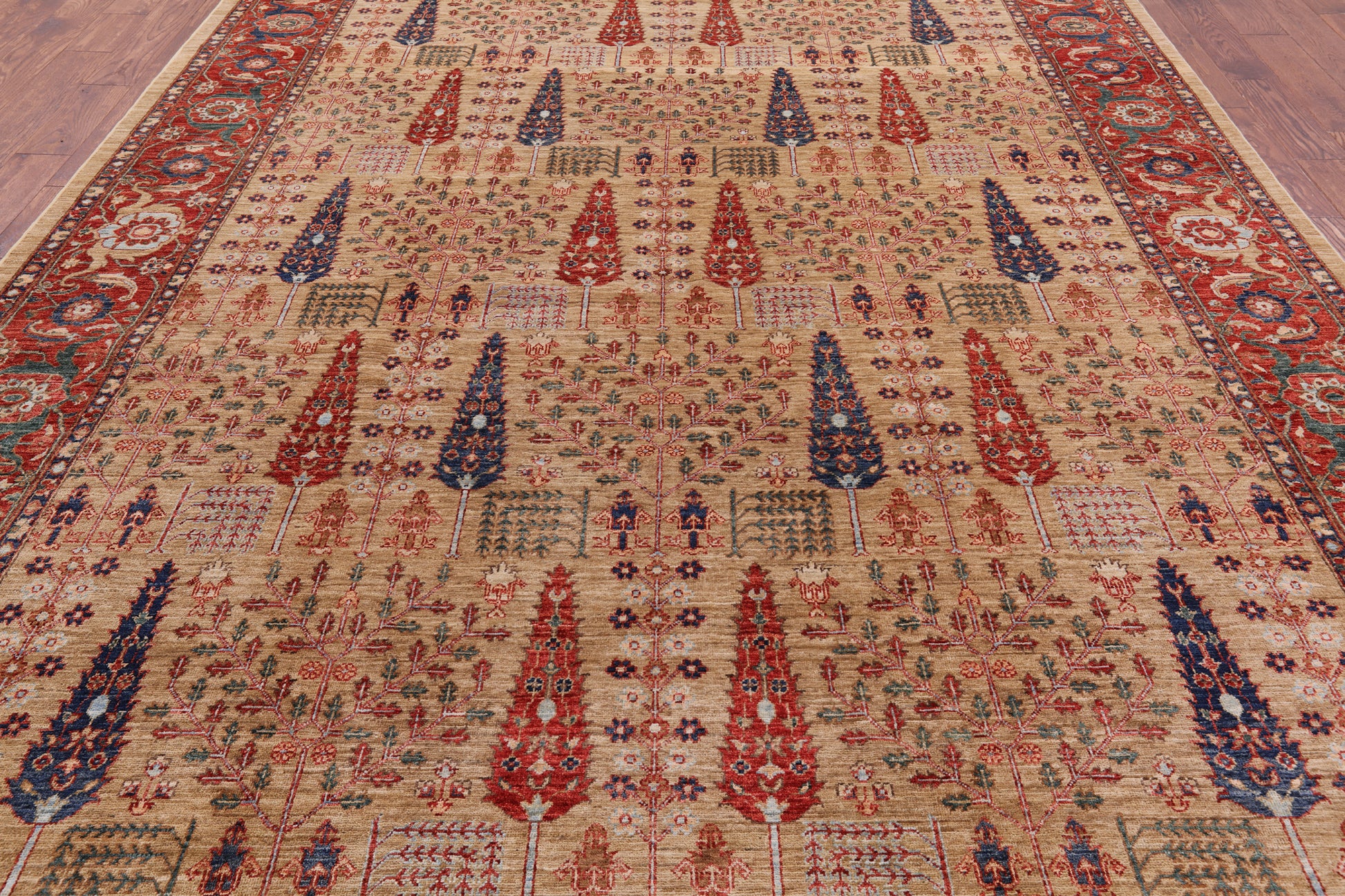 Super Fine Serapi Handmade Area Rug - 8' 10" X 11' 10" - Golden Nile