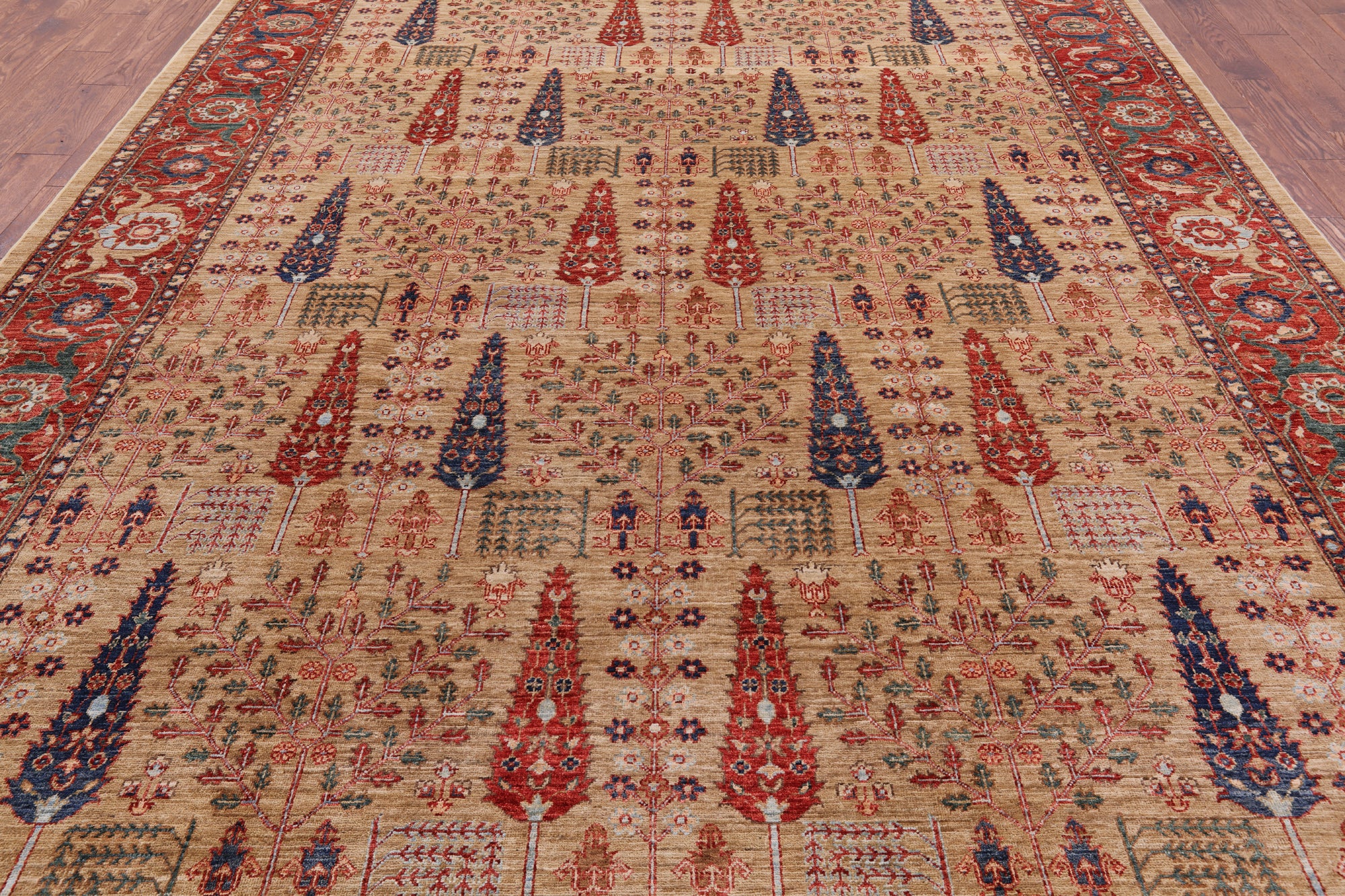 Super Fine Serapi Handmade Area Rug - 8' 10" X 11' 10" - Golden Nile