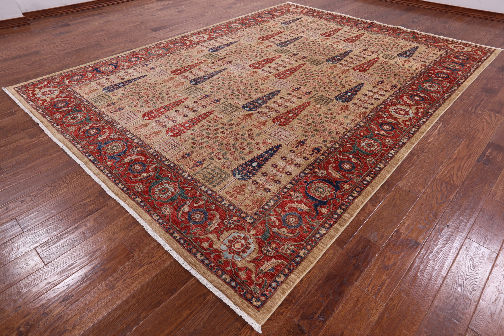 Super Fine Serapi Handmade Area Rug - 8' 10" X 11' 10" - Golden Nile