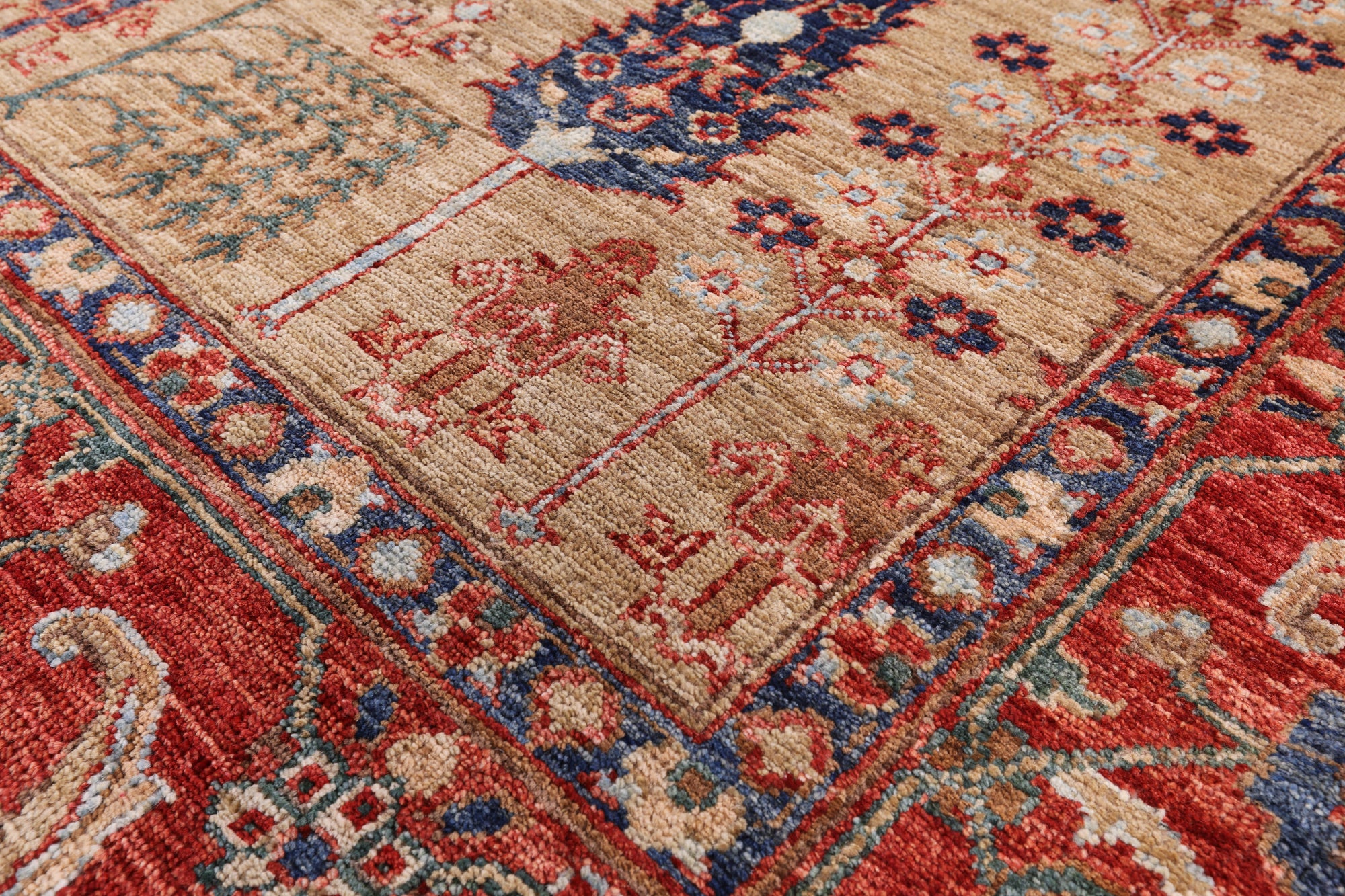 Super Fine Serapi Handmade Area Rug - 8' 10" X 11' 10" - Golden Nile
