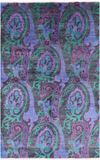 William Morris Hand Knotted Wool Area Rug - 5' 1 X 8' 1 - Golden Nile