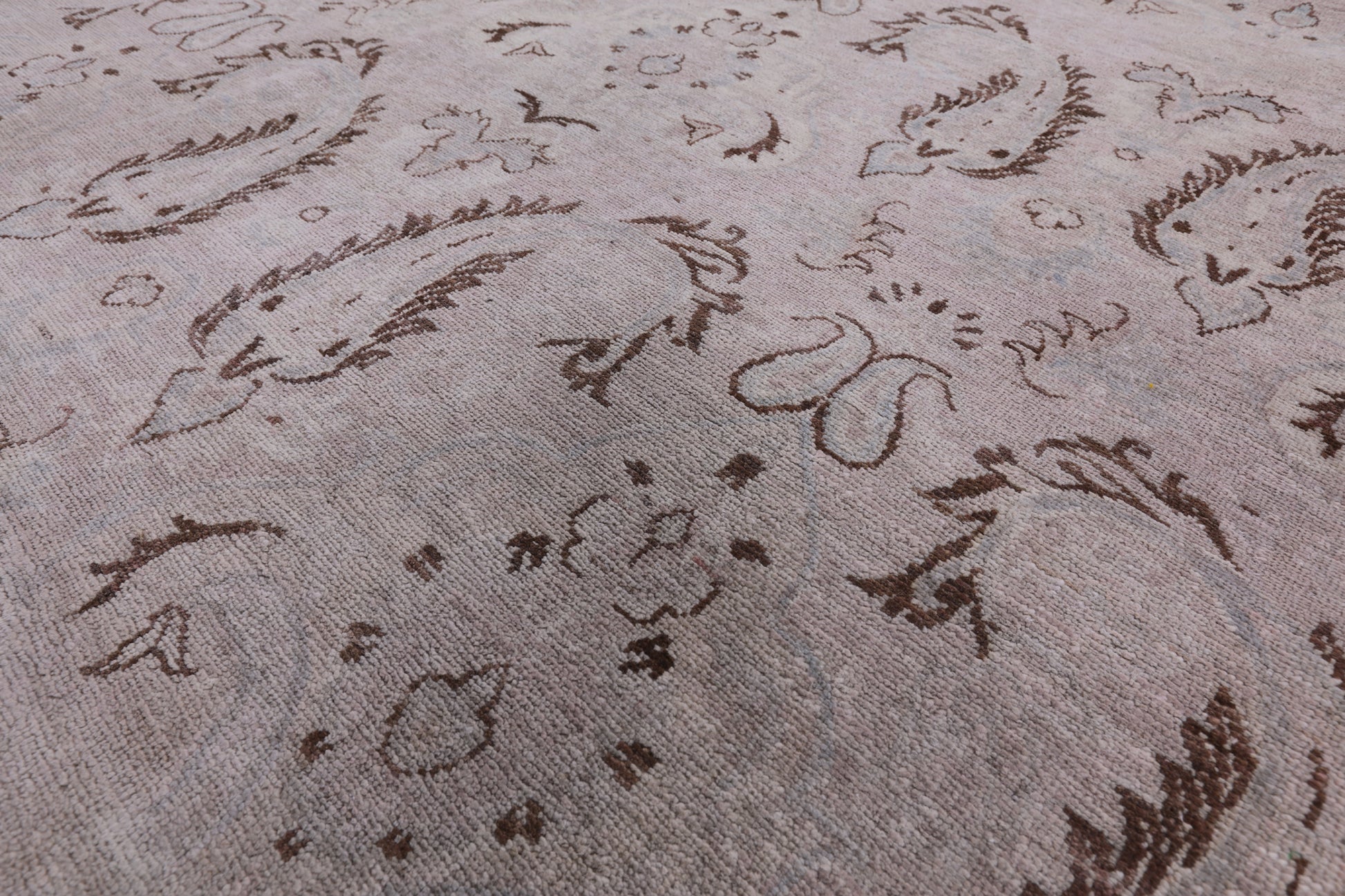 William Morris Hand Knotted Wool Area Rug - 8' 9" X 11' 1" - Golden Nile