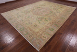 William Morris Hand Knotted Wool Area Rug - 9' 6" X 12' 0" - Golden Nile