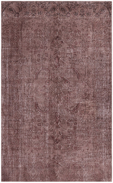 Persian Overdyed Handmade Wool Rug - 5' 7" X 9' 4" - Golden Nile