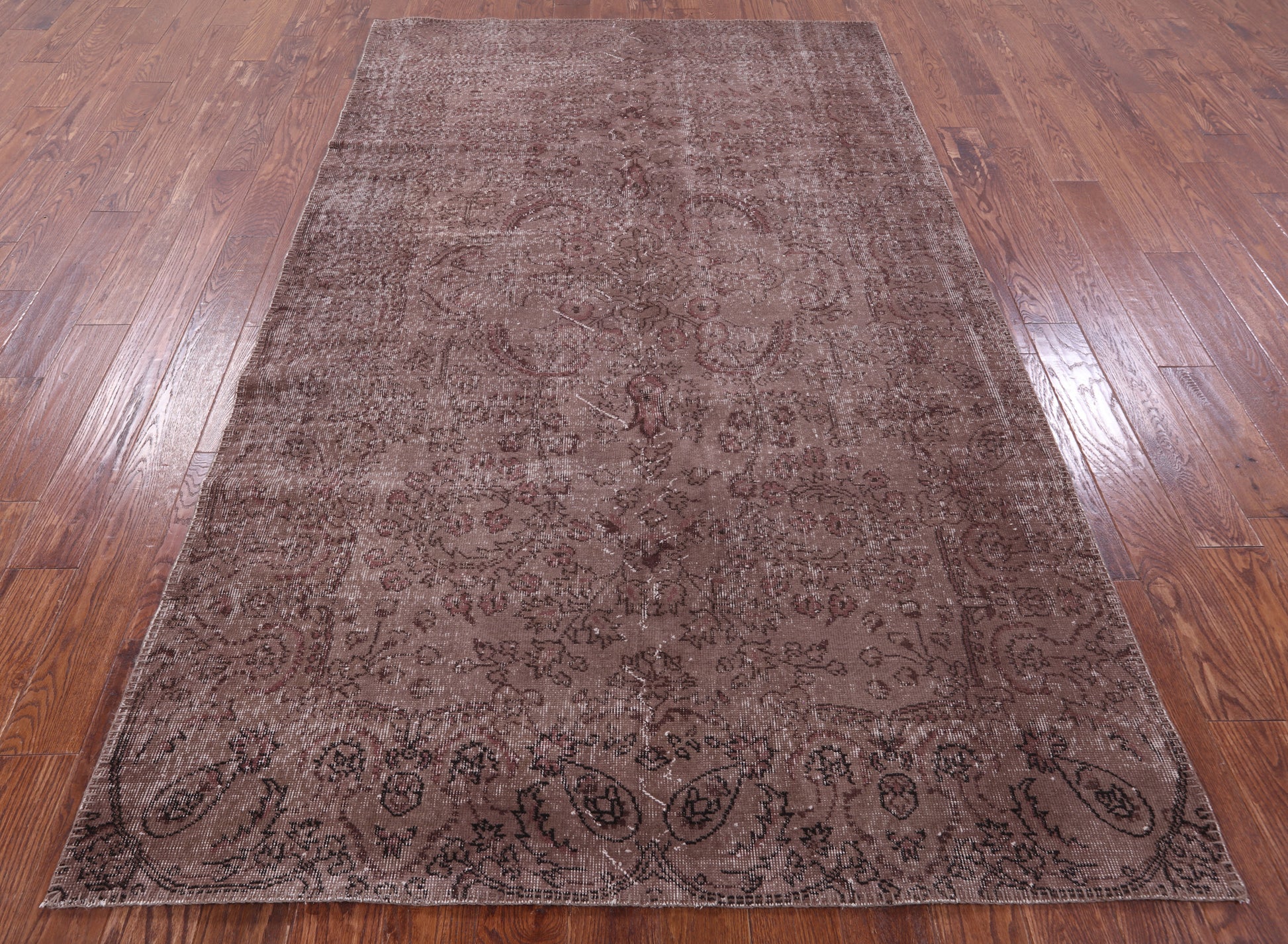 Persian Overdyed Handmade Wool Rug - 5' 7" X 9' 4" - Golden Nile