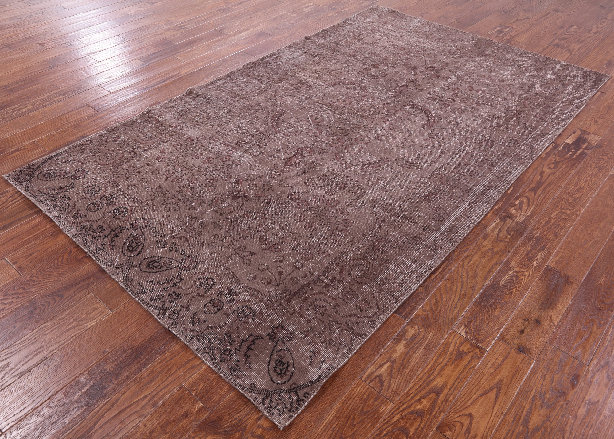 Persian Overdyed Handmade Wool Rug - 5' 7" X 9' 4" - Golden Nile