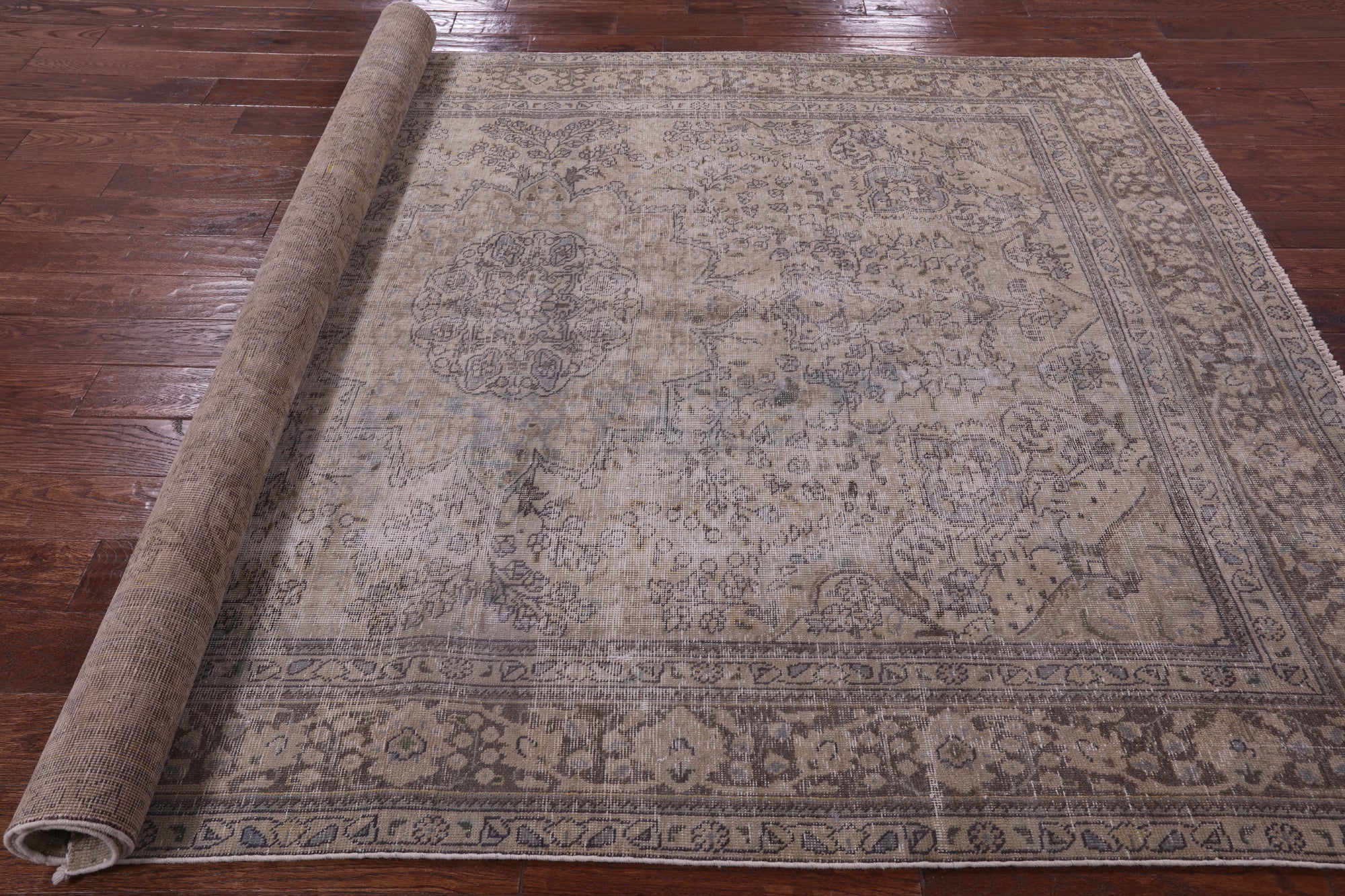 Persian Overdyed Handmade Wool Area Rug - 6' 9" X 9' 7" - Golden Nile